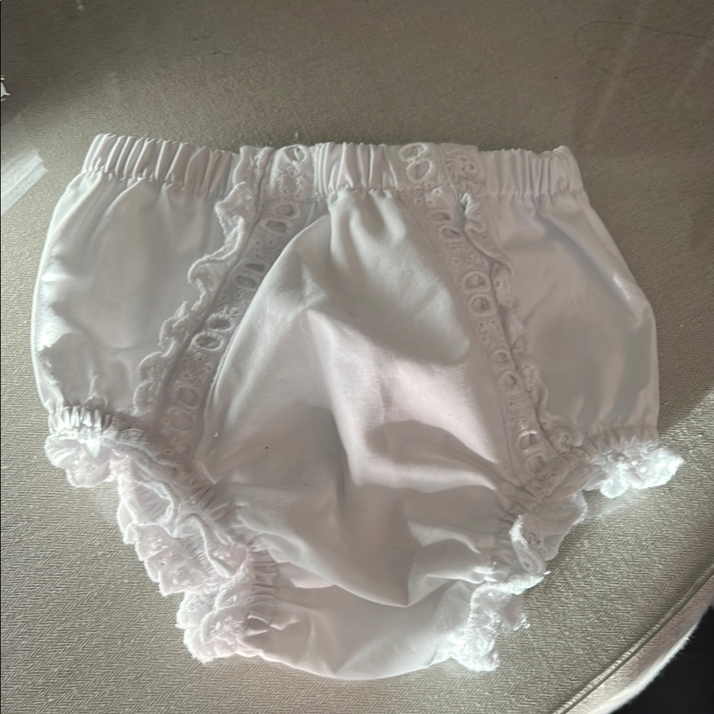 TBBC - White Lace Baby Bloomers